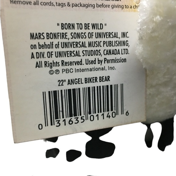 VTG Chantilly Lane Musicals Angel Biker Bear Vintage BORN TO BE WILD - Picture 12 of 15